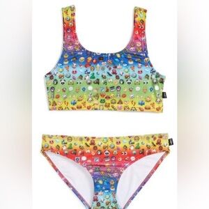 Terez Emoji Kids Swim Bikini - Multicolor